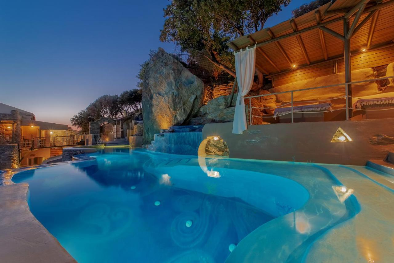 Aegean Castle Andros - Adults Only Aparthotel Agia Eleousa Exterior foto