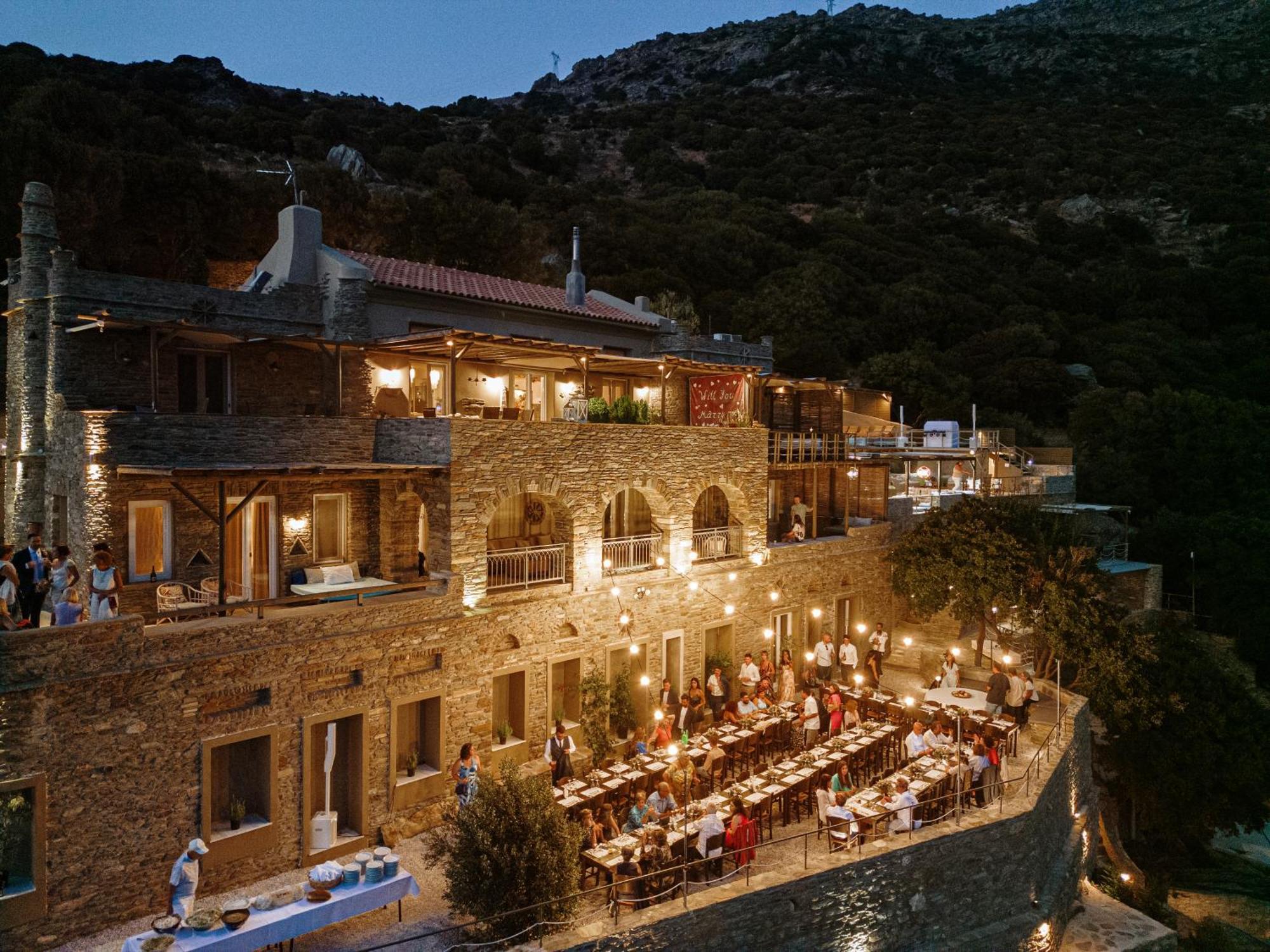 Aegean Castle Andros - Adults Only Aparthotel Agia Eleousa Exterior foto
