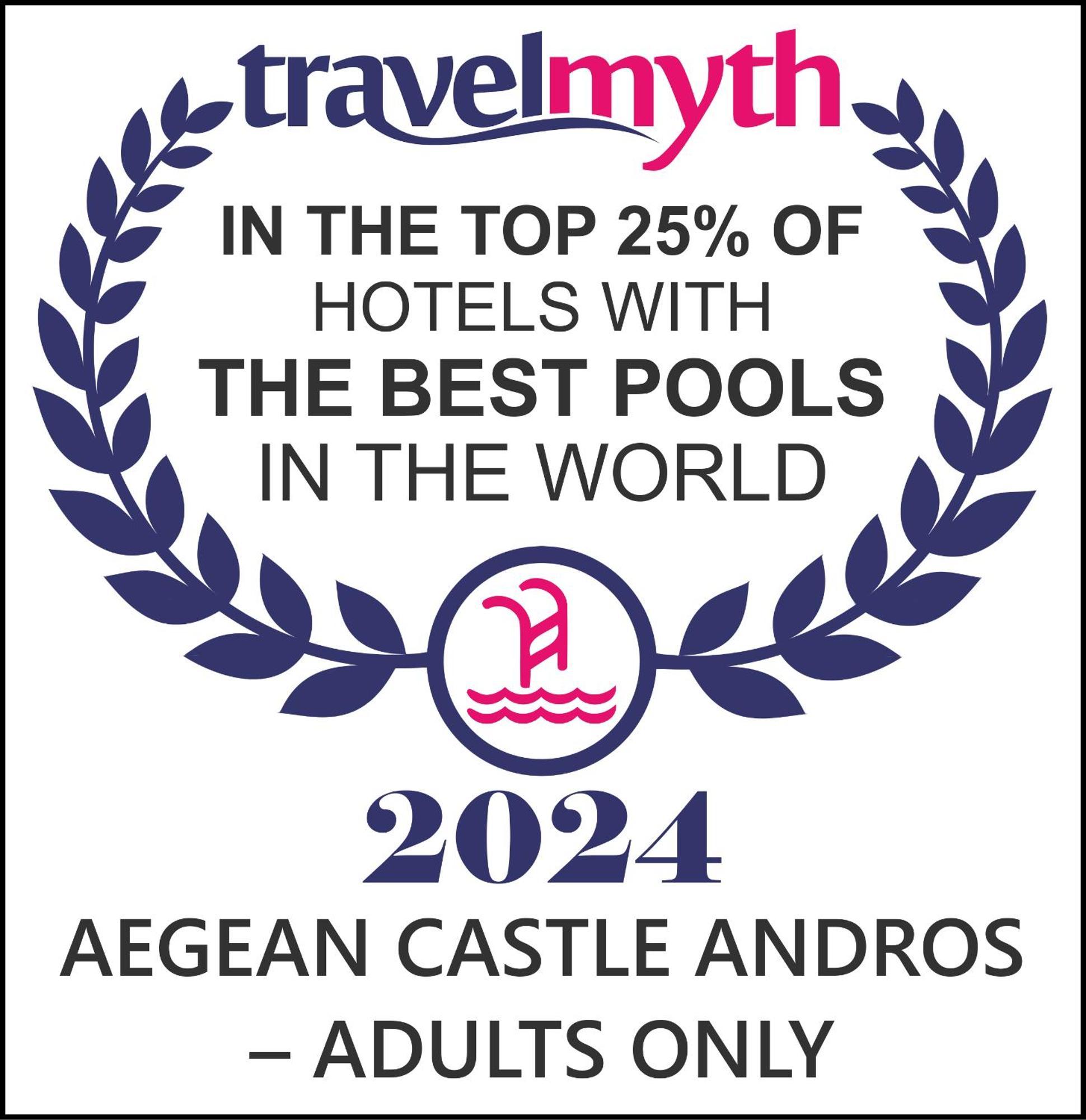 Aegean Castle Andros - Adults Only Aparthotel Agia Eleousa Exterior foto