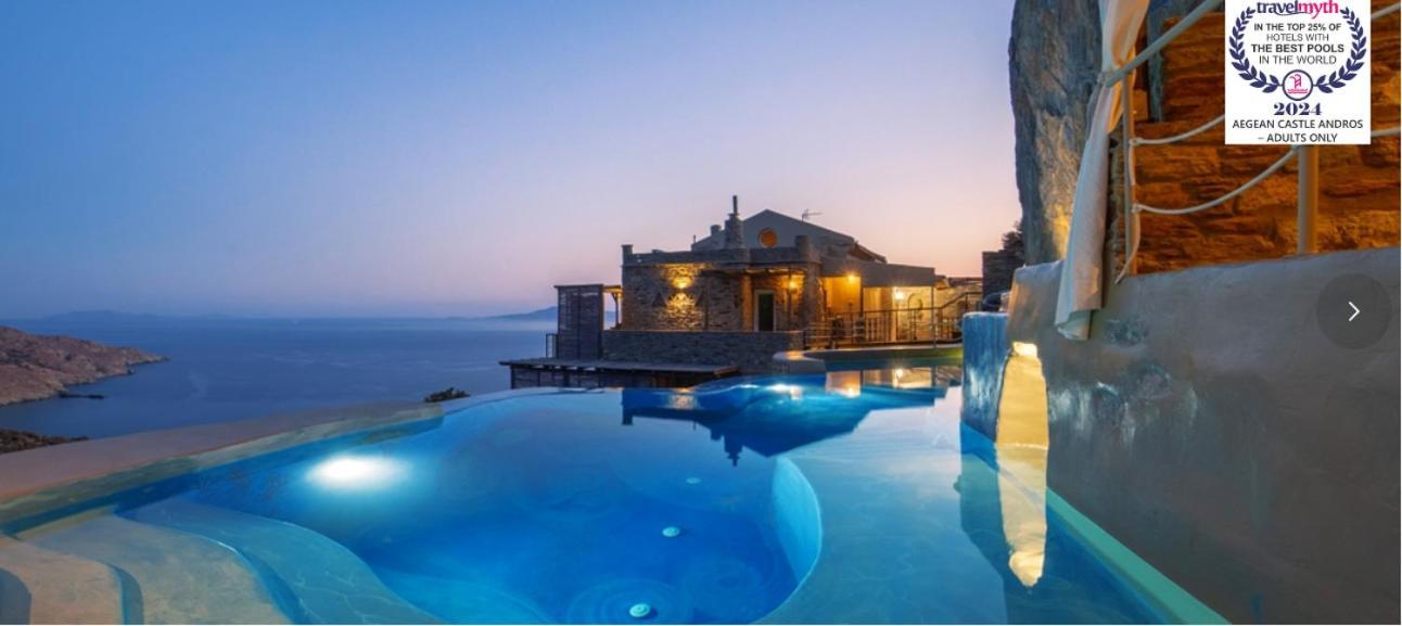 Aegean Castle Andros - Adults Only Aparthotel Agia Eleousa Exterior foto